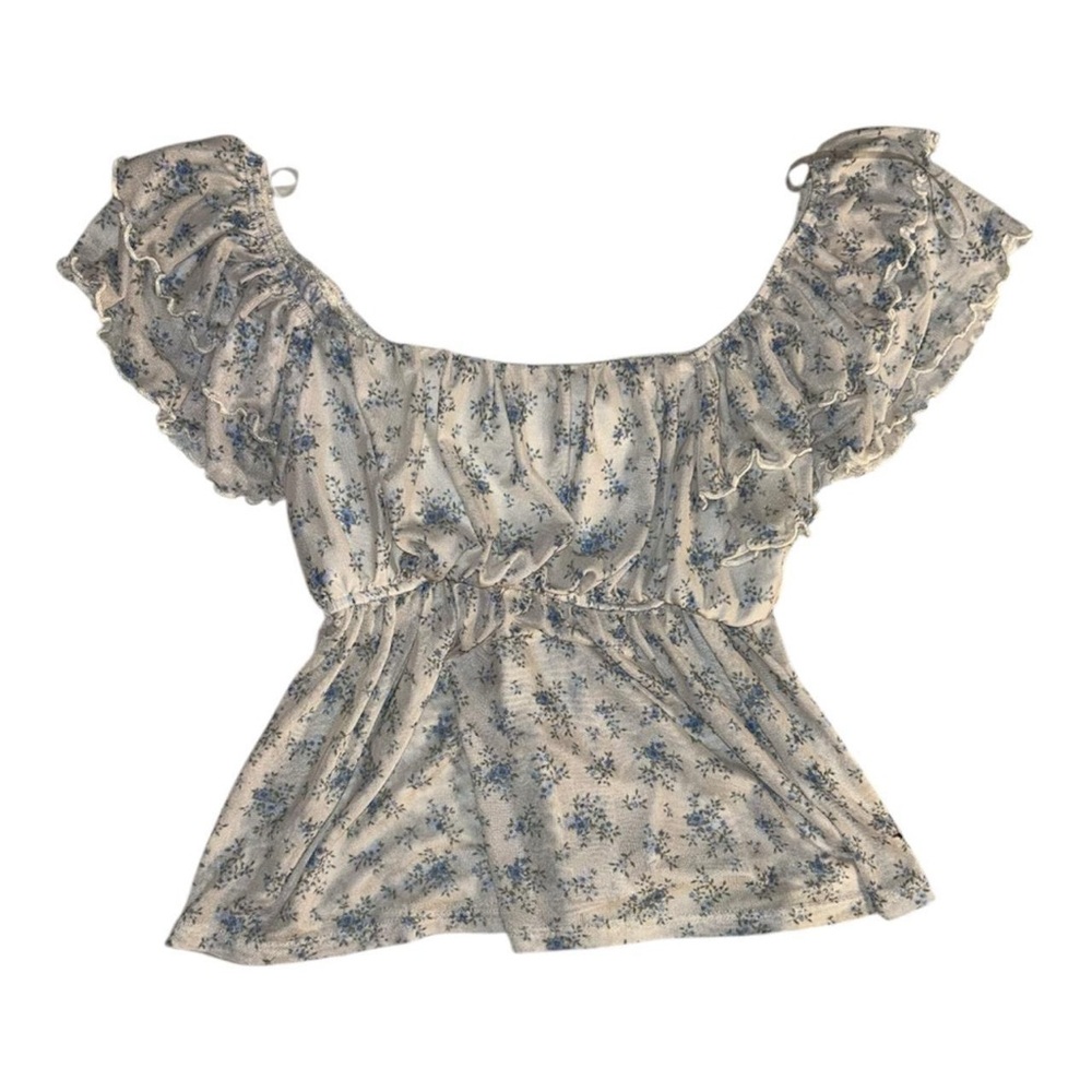 Tilly’s Floral ruffle blouse